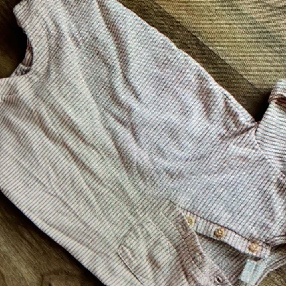Stylish Henley brown stripes one piece